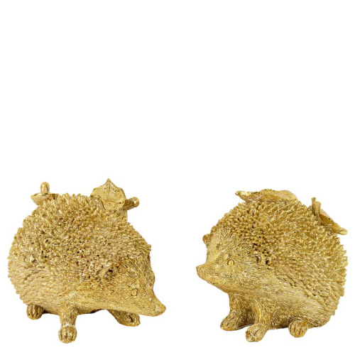 фигурки "ёжики с грибочками" (218-090) зол.