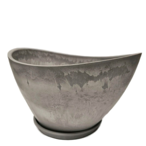 горшок Лодочка с/п 0,6 л, серый