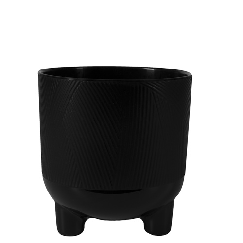 кашпо с дренажной вставкой фита 1,45 л, черный