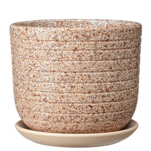 Горшок композит Пряности бежевый бук №1