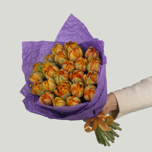 Монобукет из тюльпанов 06