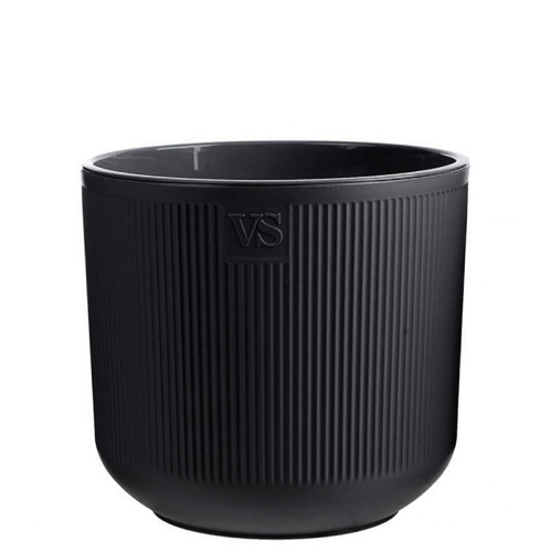 Горшок Росси VipSet с дренажной вставкой 3,1 л, черный