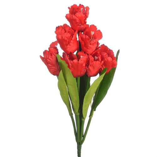 Сн иц (2309-1) Букет искусственных тюльпанов красный