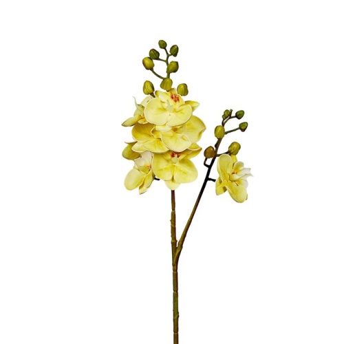Искусственный цветок ветка орхидеи жёлт (710-101)