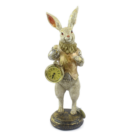 Фигурка кролик с часами(419-113)