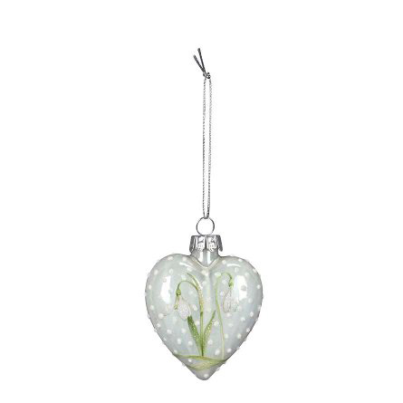 елочное украшение "Сердце подснежник" (670110.000.922)