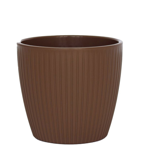 Горшок Эви VipSet с дренажной системой 3 л, шоколад