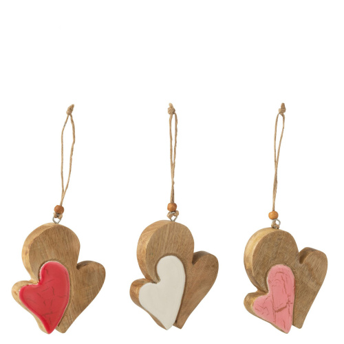 декор подвесной Сердечки 9х10х1,5 (40167)