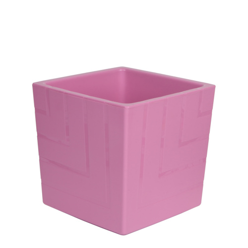 Кашпо с дренажной вставкой Квадро 3,3 л, вереск