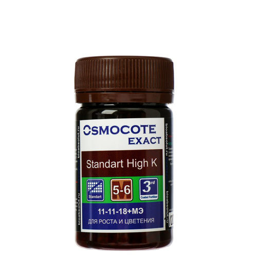 OSMOCOTE EXACT STANDARD HIGH K 5-6 мес. NPK 11-11-18+1,5 MGO+мэ гранулы 10 г