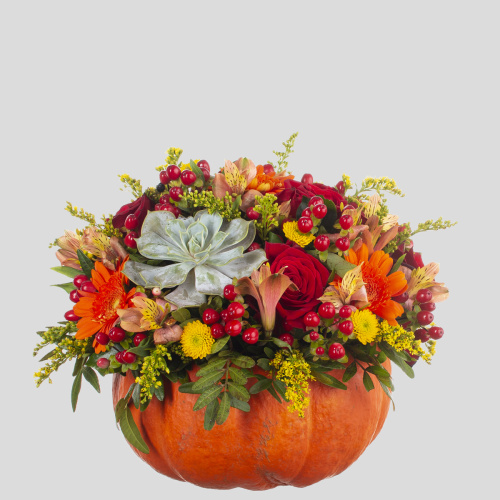 Композиция в тыкве 03