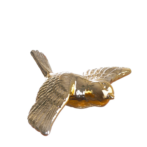 Сн (21YQ-39) керам. фигурка птичка золото