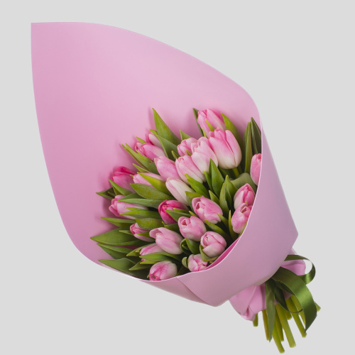 Монобукет из тюльпанов 01