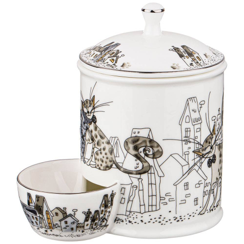 банка для соли (264-122) котики