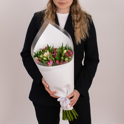 Монобукет из альстромерии 01