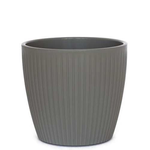 Горшок Эви VipSet с дренажной системой 3 л, серый