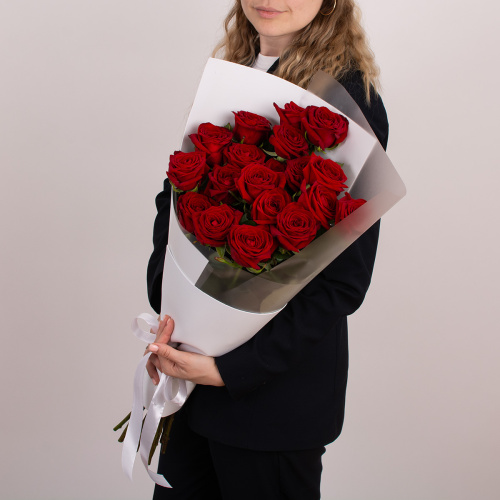 Монобукет из 19 роз 14