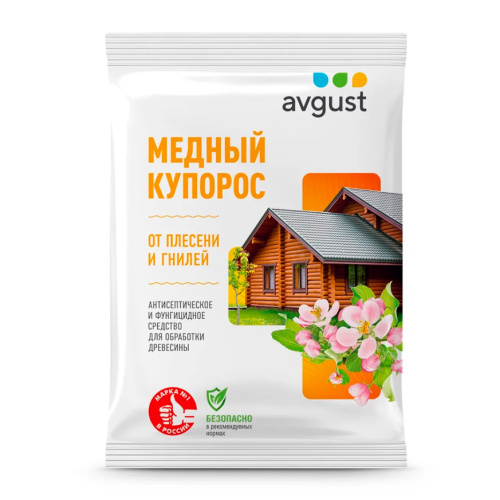 медный купорос Avgust 100гр. (от бактер.болезней)