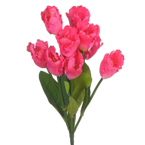 Сн иц (2309-1) Искусственный цветок Букет тюльпанов фуксия