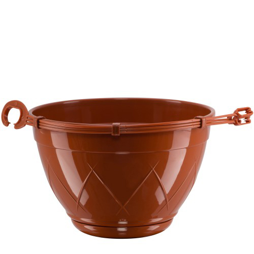 Горшок Лилия подвесной 4 л, терракотовый