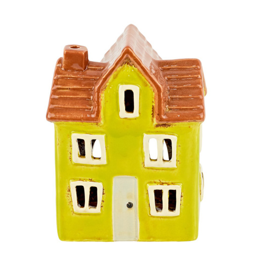 подсвечник керамический "домик" 15см (725-010)