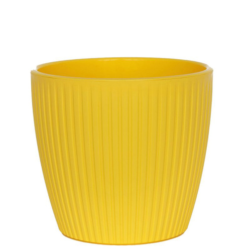 Горшок Эви VipSet с дренажной системой 0,6 л, желтый