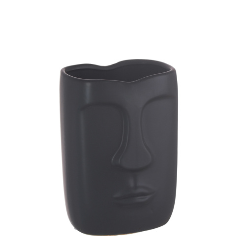 Сн (02-25) ваза керам. черная