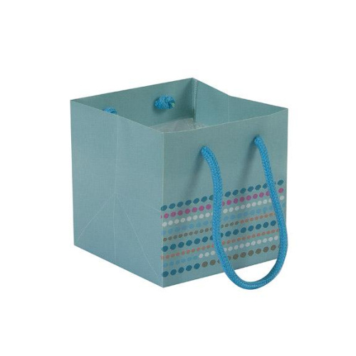 Сумка пластик лола синяя 10,5х10,5х10,5