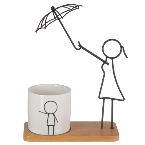 Сн (2318-3) кашпо керам. на подставке