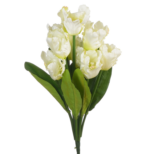 Сн иц (2309-1) Букет искусственных тюльпанов белый