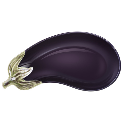 блюдо сервировочное "баклажан" (536-312) 24х12х3,5см