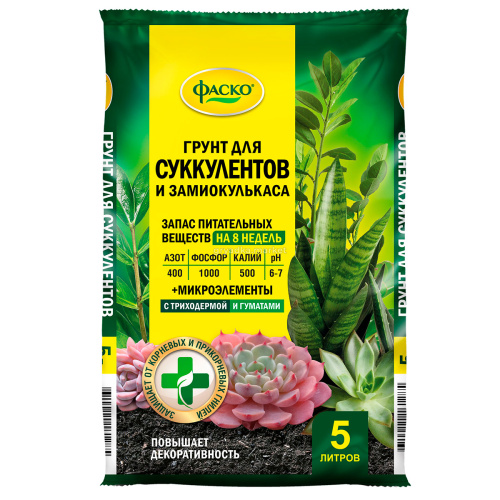 Грунт цветочное счастье суккуленты 5 л (фаско)