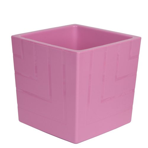 Кашпо с дренажной вставкой Квадро 1,2 л, вереск