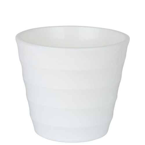 кашпо с дренажной вставкой лаура 1,4 л, белый