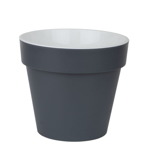 кашпо с дренажной вставкой протея 1,4 л, антрацит