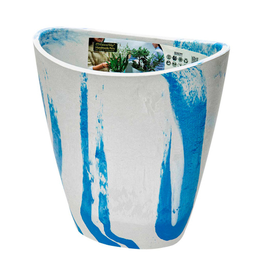 вазон 0,8 л бело-голубой