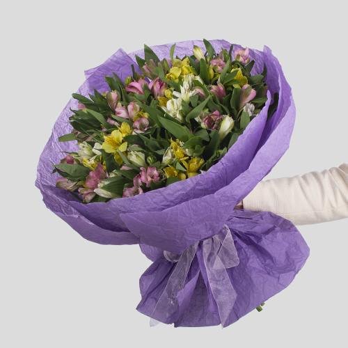 Монобукет из альстромерии 04