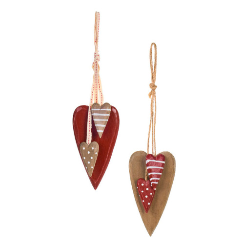 декор подвесной "Связка из 3-х сердец" (XGF251803)