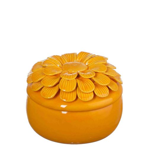 Сн (21G-63) керам. шкатулка желтый