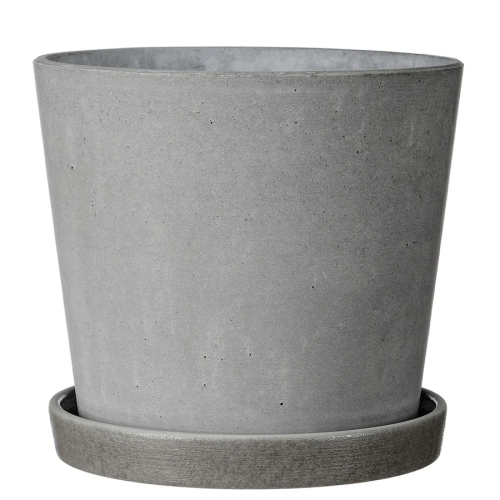 Кашпо композит Грэй серый конус №3