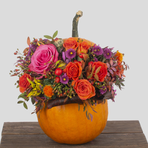 Композиция в тыкве 04