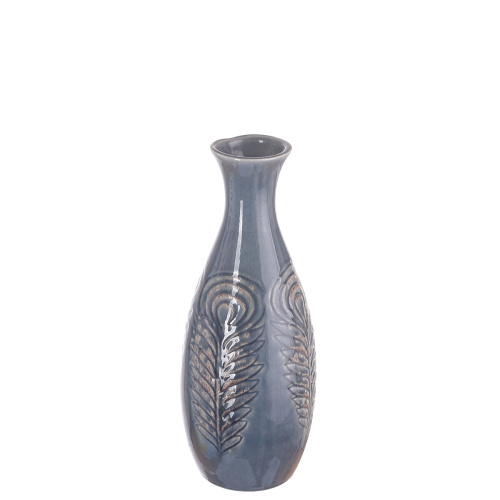 Сн (07-178) ваза керам. синяя