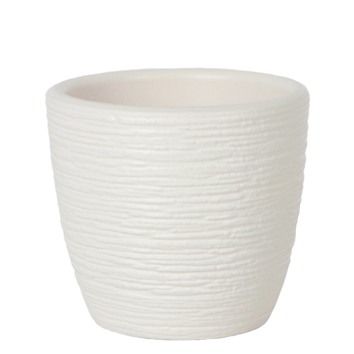 Горшок композит Гнездо белый мини