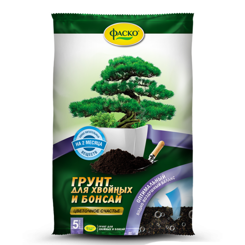 Грунт цветочное счастье бонсай 5 л (фаско)