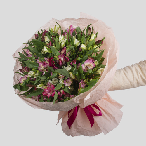 Монобукет из альстромерии 03