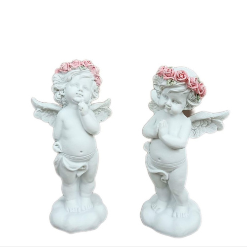 фигурка "ангел в веночке из роз" (887-140)