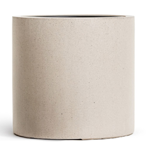 Кашпо TREEZ Effectory Beton цилиндр белый песок (41.3320-02-028-BE-31)