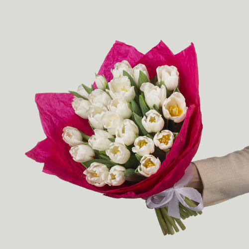 Монобукет из тюльпанов 04