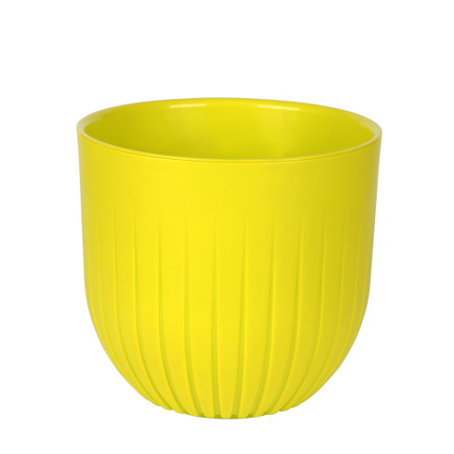 Кашпо с дренажной вставкой альфа 1,4 л, медовое