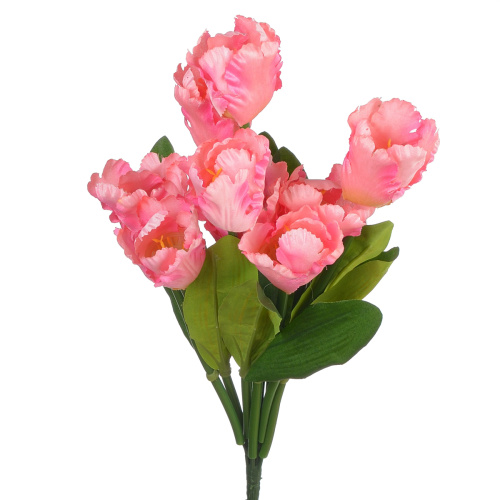 Сн иц (2309-1) Букет искусственных тюльпанов розовый